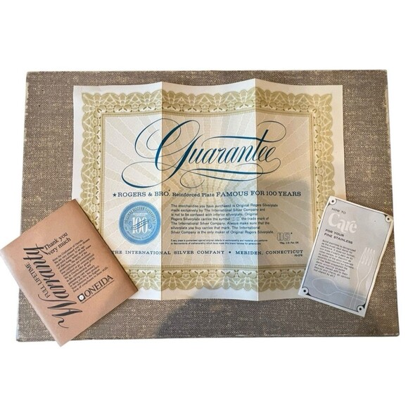 Rogers Bros Vintage SilverPlate Exquisite Int'l Silver Service for 8, 4 pc setti - Picture 16 of 16